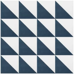 House Beautiful Cube Denim Porcelain Wall & Floor Tile 200 X 200mm - 0.52sqm Pack -Furniture Series Store 13220590 3274916410230063