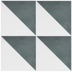 House Beautiful Cube Fern Porcelain Wall & Floor Tile 200 X 200mm - 0.52sqm Pack -Furniture Series Store 13220592 1734915381892826