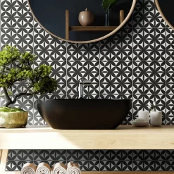 Fiore Eclipse Grey Porcelain Wall & Floor Tile 200 X 200mm - 0.52sqm Pack