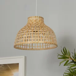 Belle Bamboo Woven Light Shade - Medium -Furniture Series Store 13222273 4595042044270410