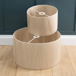 Raye Champagne Drum Pleated Silk Shade - 45cm -Furniture Series Store 13222471 1534944148269033