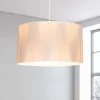 Raye Champagne Drum Pleated Silk Shade - 45cm -Furniture Series Store 13222471 1974901095477932