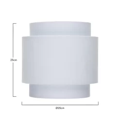 Finn Tier Drum Sky Blue Linen Shade - 25cm -Furniture Series Store 13222480 2004901095938066