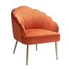 Sophia Scallop Occasional Chair - Burnt Orange -Furniture Series Store 13222770 1794920057524325