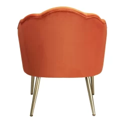 Sophia Scallop Occasional Chair - Burnt Orange -Furniture Series Store 13222770 1894920057658395