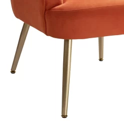 Sophia Scallop Occasional Chair - Burnt Orange -Furniture Series Store 13222770 6994920057799422