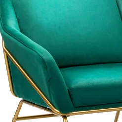 Evelyn Metal Frame Chair - Emerald -Furniture Series Store 13222772 1824932955689474