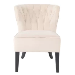 Sadie Velvet Accent Chair - Ivory -Furniture Series Store 13223762 2104927512026442