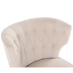 Sadie Velvet Accent Chair - Ivory -Furniture Series Store 13223762 3894927512142902