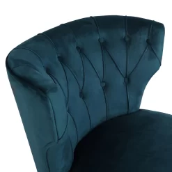 Sadie Velvet Accent Chair - Aegean Blue -Furniture Series Store 13223769 1294958840720553