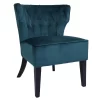 Sadie Velvet Accent Chair - Aegean Blue -Furniture Series Store 13223769 1504958840587044