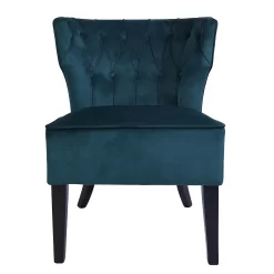 Sadie Velvet Accent Chair - Aegean Blue -Furniture Series Store 13223769 3614958840618067