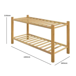 Living Elements 2 Tier Bamboo Shoe Rack -Furniture Series Store 13231129 1384929069103455