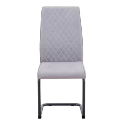 Skelby Cantilever Dining Chairs - Set Of 2 - Silver Grey 10 Skelby Cantilever Dining Chairs - Set Of 2 - Silver Grey -Furniture Series Store 13244352 1514947968239419