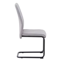 Skelby Cantilever Dining Chairs - Set Of 2 - Silver Grey 11 Skelby Cantilever Dining Chairs - Set Of 2 - Silver Grey -Furniture Series Store 13244352 6274947968263773