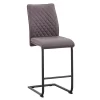 Skelby Faux Leather Bar Stool - Elephant Grey -Furniture Series Store 13244357 1884931414340174