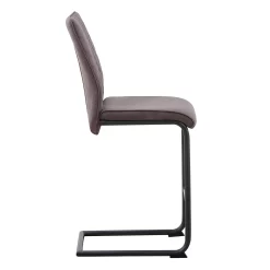 Skelby Faux Leather Bar Stool - Elephant Grey -Furniture Series Store 13244357 2784931414424762