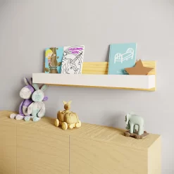 Kids Tray Storage Shelf - White & Natural 9 Kids Tray Storage Shelf - White & Natural -Furniture Series Store 13277678 1474929069786324