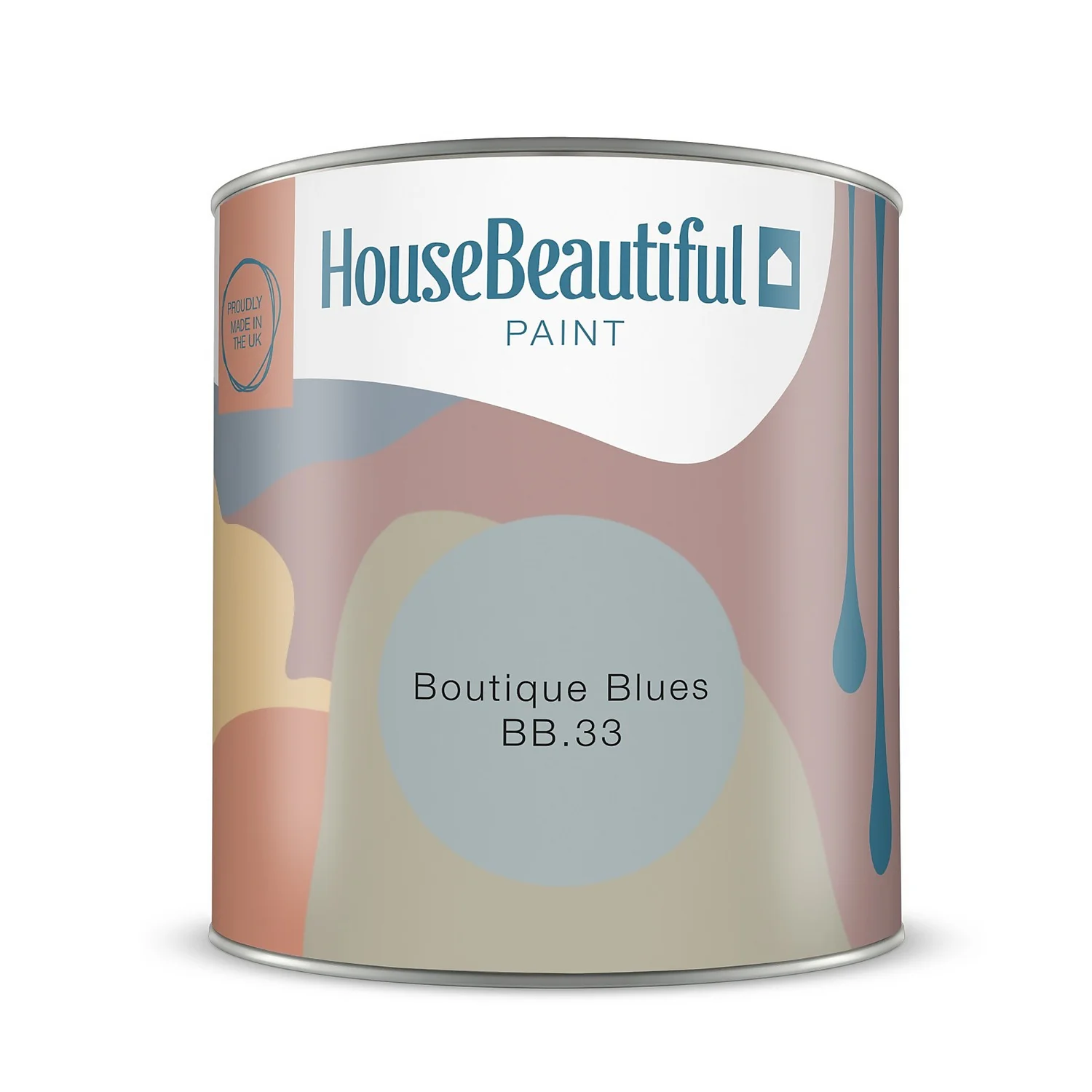House Beautiful Durable Matt Emulsion Multi-Surface Paint Boutique Blues BB.33 Tester - 125ml 8 House Beautiful Durable Matt Emulsion Multi-Surface Paint Boutique Blues BB.33 Tester - 125ml - Image 6
