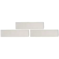 Country Living Artisan Antique White Ceramic Wall Tile 75 X 300mm - 0.5sqm Pack -Furniture Series Store 13433205 3164916402396460