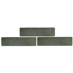 Country Living Artisan Moss Green Ceramic Wall Tile 75 X 300mm - 0.5sqm Pack -Furniture Series Store 13433220 1824916414534970