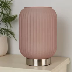 Pearl Frosted Table Lamp - Rose -Furniture Series Store 13445403 7315042045022156