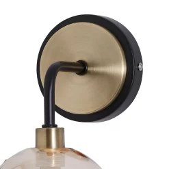 Shoreditch Glass Wall Light - Champagne & Brass -Furniture Series Store 13453787 1454915324460958