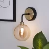 Shoreditch Glass Wall Light - Champagne & Brass