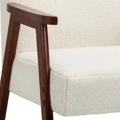 Alex Mid Century Boucle Armchair - Cream -Furniture Series Store 13514415 1444964543364789