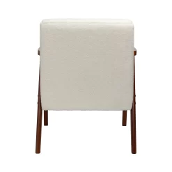 Alex Mid Century Boucle Armchair - Cream -Furniture Series Store 13514415 4224964543300253
