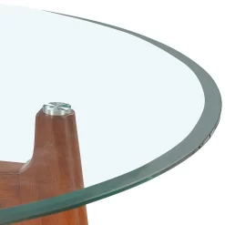 Baxter Glass & Oak Round Dining Table -Furniture Series Store 13514421 1164963832144508