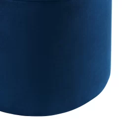 Pippa Round Pouffe - Blue -Furniture Series Store 13514425 1414964604271272
