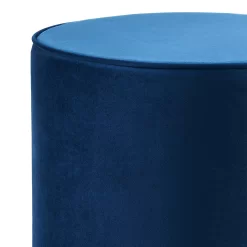 Pippa Round Pouffe - Blue -Furniture Series Store 13514425 1504964604362133