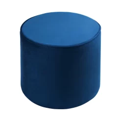 Pippa Round Pouffe - Blue -Furniture Series Store 13514425 8524964604141120