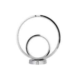 Sasha LED Table Lamp - Chrome & Crystal -Furniture Series Store 13525836 4035042075180334