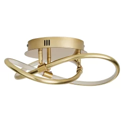 Bailey LED Spiral Flush Ceiling Light - Brass -Furniture Series Store 13529588 1014945396547787