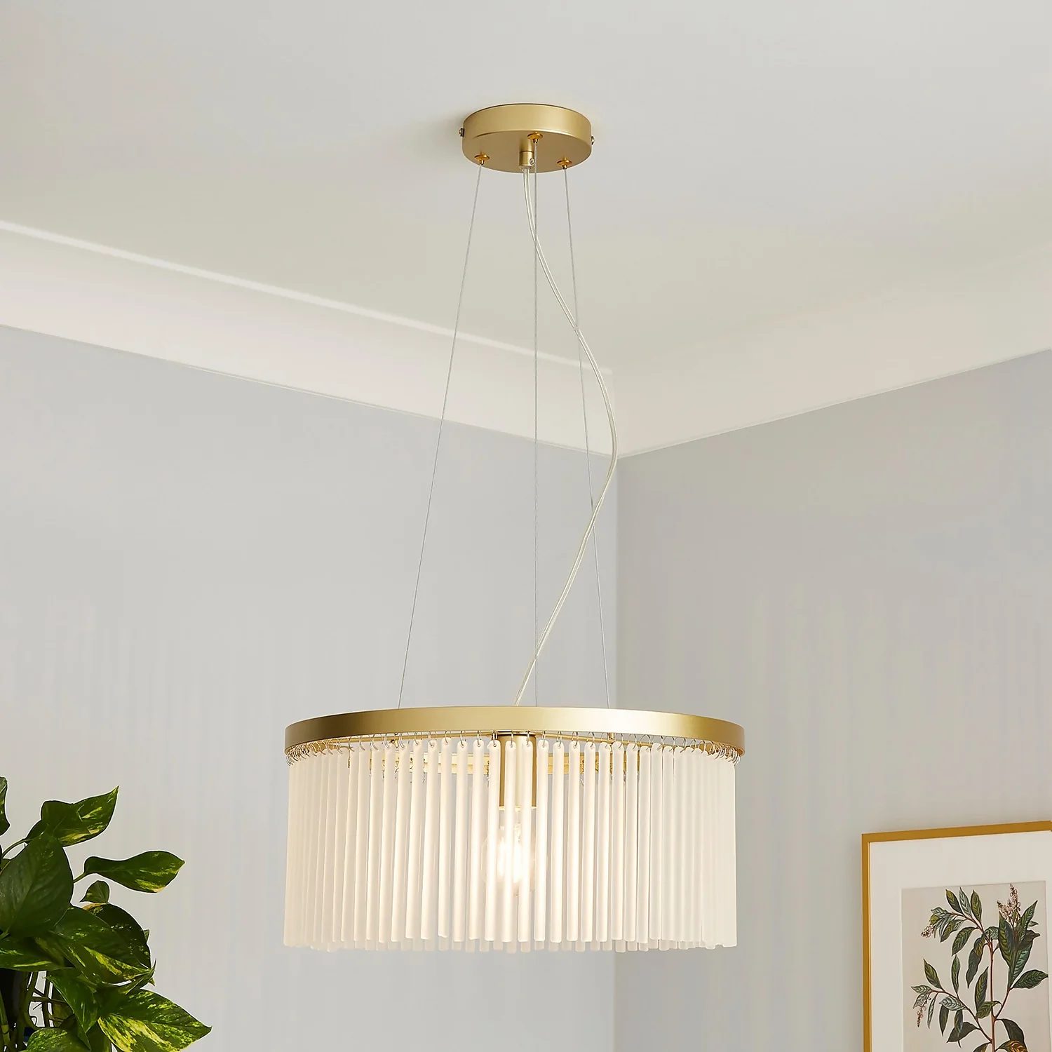 Highgate Single Tier Pendant Light - Brass 3 Highgate Single Tier Pendant Light - Brass