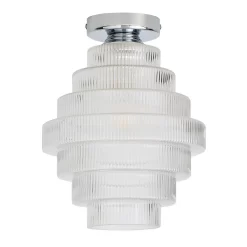 Monet Tiered Glass Flush Ceiling Light -Furniture Series Store 13529628 1784945395847359