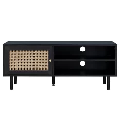 Kubu Rattan TV Stand - Black -Furniture Series Store 13633729 2034974679756779