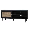Kubu Rattan TV Stand - Black -Furniture Series Store 13633729 6404974679637019
