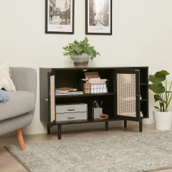Kubu Rattan Sideboard - Black -Furniture Series Store 13633735 2025023661185449