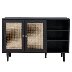 Kubu Rattan Sideboard - Black -Furniture Series Store 13633735 2044974679747746