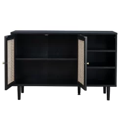 Kubu Rattan Sideboard - Black -Furniture Series Store 13633735 3784974679687104