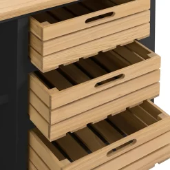 Ashstead Small Sideboard - Oak & Charcoal -Furniture Series Store 13642198 1114953455761569