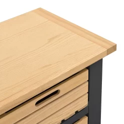 Ashstead Small Sideboard - Oak & Charcoal -Furniture Series Store 13642198 3394953455979009