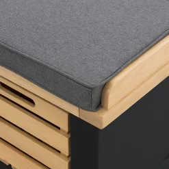 Ashstead Storage Bench - Oak & Charcoal -Furniture Series Store 13642204 1164953455835891