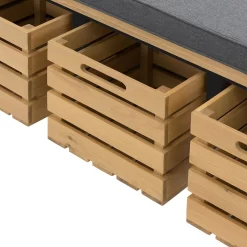 Ashstead Storage Bench - Oak & Charcoal -Furniture Series Store 13642204 1834953455968347