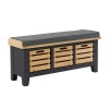 Ashstead Storage Bench - Oak & Charcoal -Furniture Series Store 13642204 2014953455574993