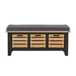 Ashstead Storage Bench - Oak & Charcoal -Furniture Series Store 13642204 6064953455681931