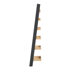 Ashstead Ladder Shelf - Oak & Charcoal -Furniture Series Store 13642205 1104953455204322